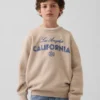 Relaxte sweatshirt met print voor kinderen