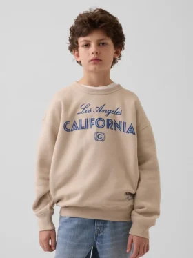 Relaxte sweatshirt met print voor kinderen