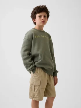 Relaxte sweatshirt met print voor kinderen