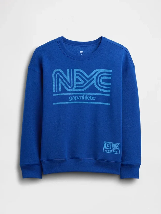 Relaxte sweatshirt met print voor kinderen