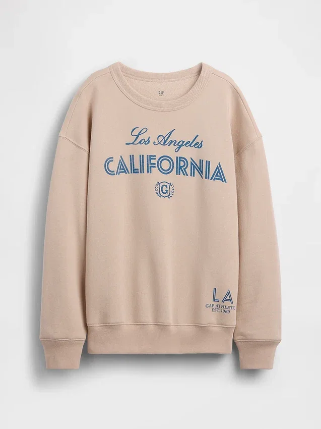 Relaxte sweatshirt met print voor kinderen