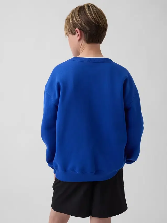 Relaxte sweatshirt met print voor kinderen
