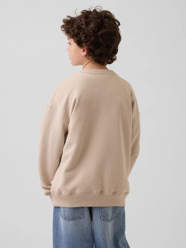 Relaxte sweatshirt met print voor kinderen
