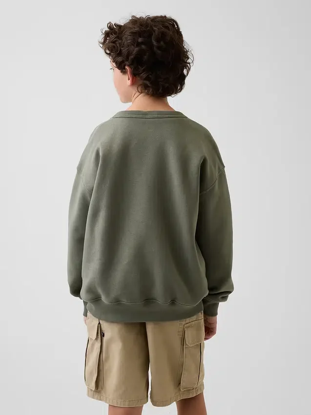 Relaxte sweatshirt met print voor kinderen