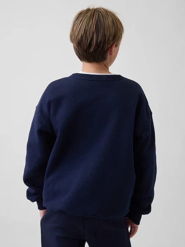 Relaxte sweatshirt met print voor kinderen