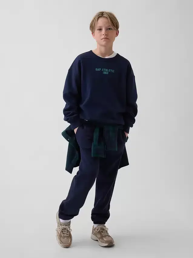 Relaxte sweatshirt met print voor kinderen