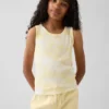Rib-tanktop met tie-dye-print voor kinderen