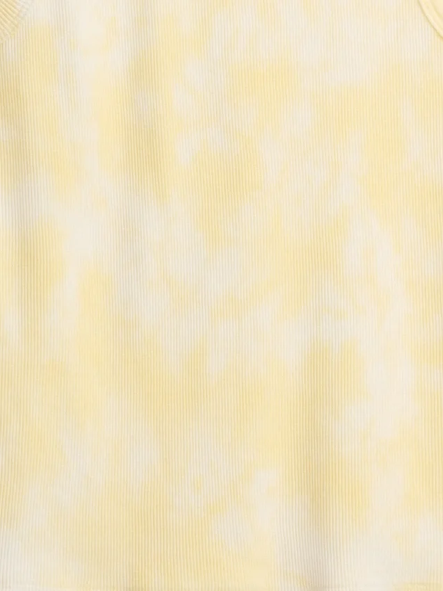 Rib-tanktop met tie-dye-print voor kinderen