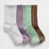 Ribgebreide sokken voor kinderen (4-pack)