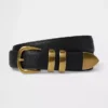 Riem van leer met korrelpatroon