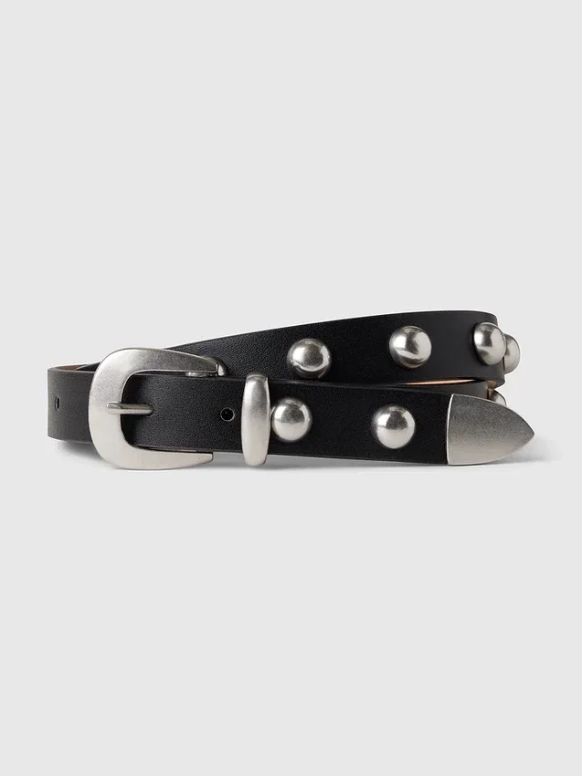 Riem van veganistisch leer met studs