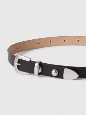 Riem van veganistisch leer met studs