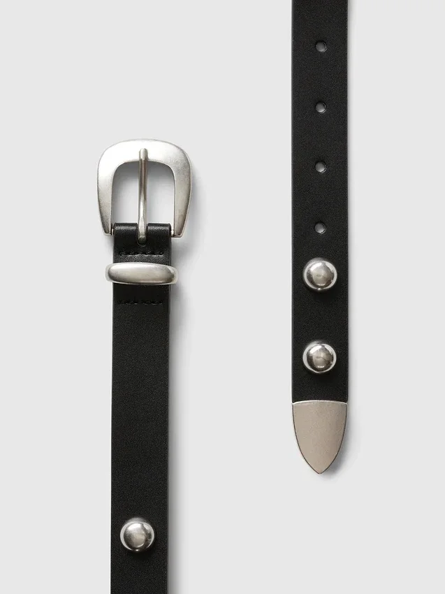 Riem van veganistisch leer met studs