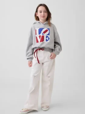 Robert Indiana Love-hoodie voor kinderen