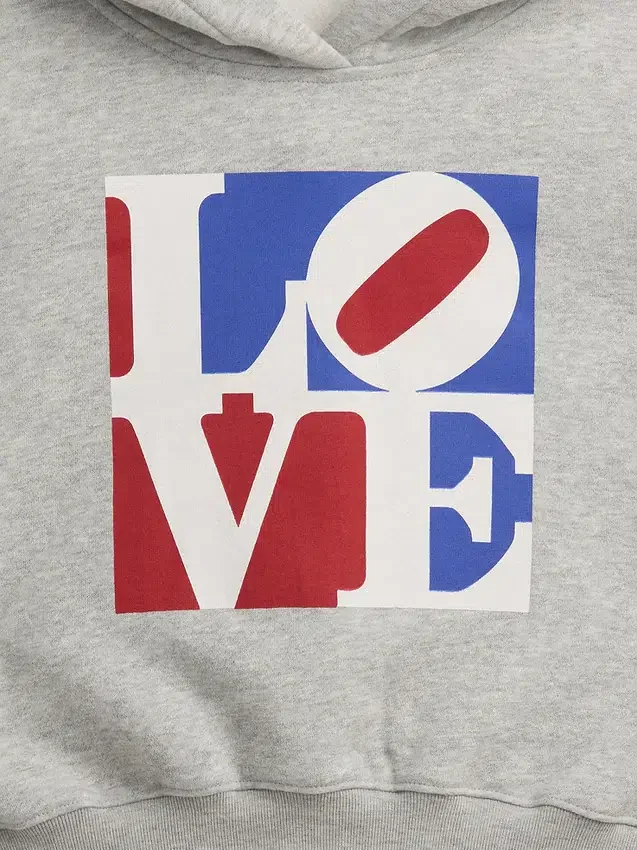 Robert Indiana Love-hoodie voor kinderen