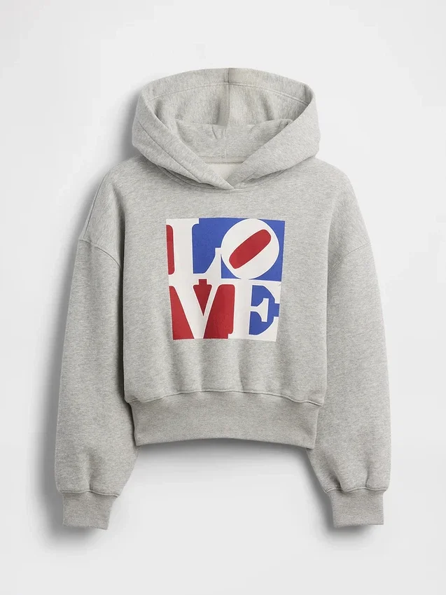 Robert Indiana Love-hoodie voor kinderen