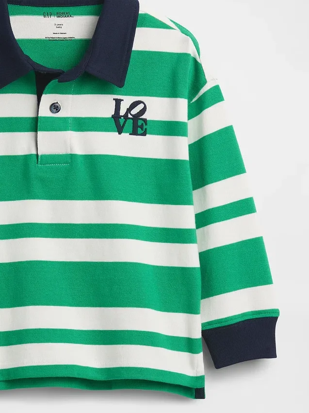 Robert Indiana Love-rugbyshirt voor peuters