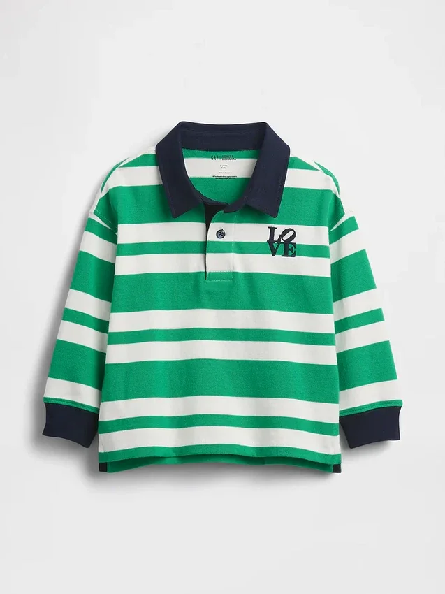 Robert Indiana Love-rugbyshirt voor peuters