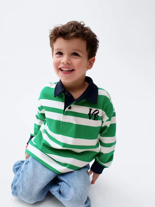 Robert Indiana Love-rugbyshirt voor peuters