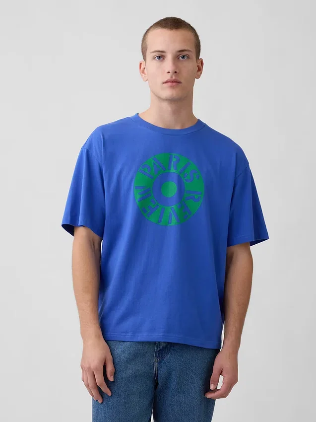 Robert Indiana oversized T-shirt met print