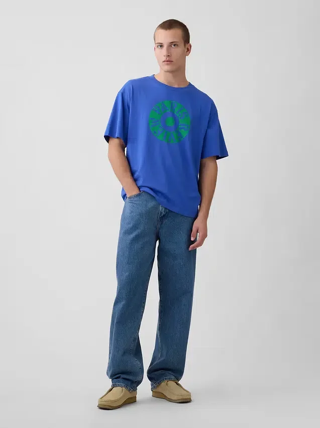Robert Indiana oversized T-shirt met print