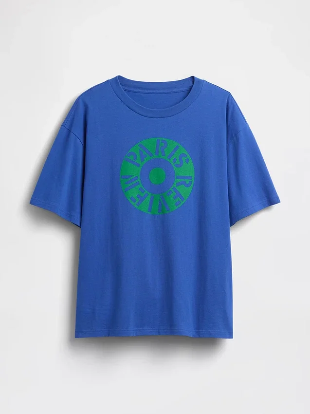 Robert Indiana oversized T-shirt met print