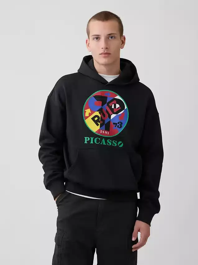 Robert Indiana Vintagesoft-hoodie met print
