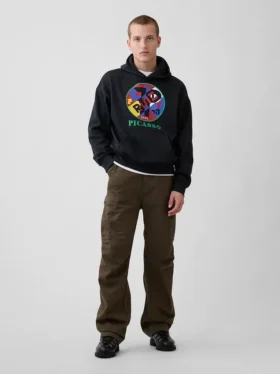 Robert Indiana Vintagesoft-hoodie met print