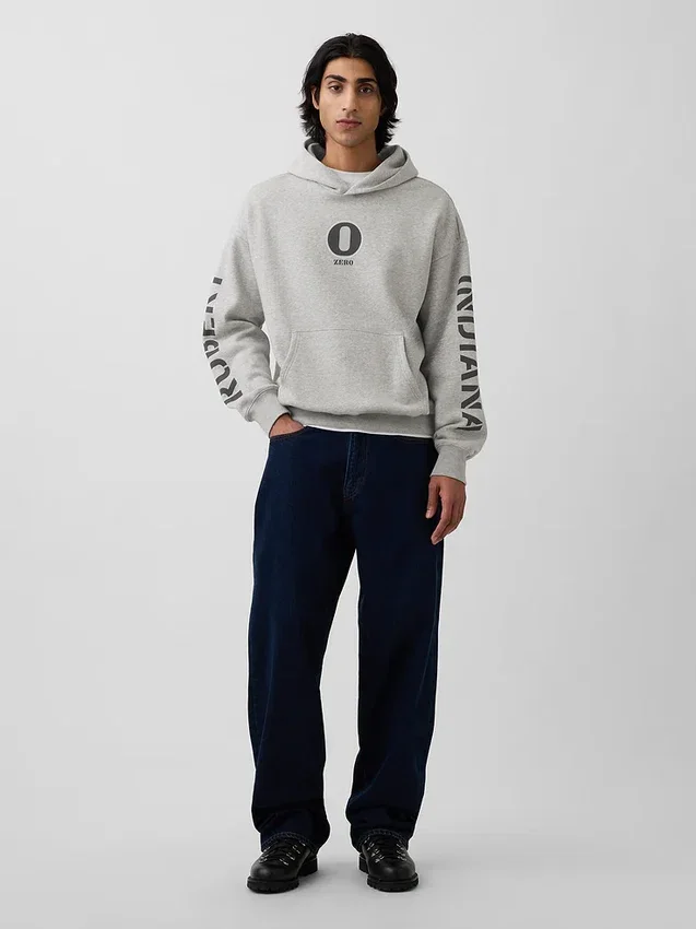 Robert Indiana Vintagesoft-hoodie met print