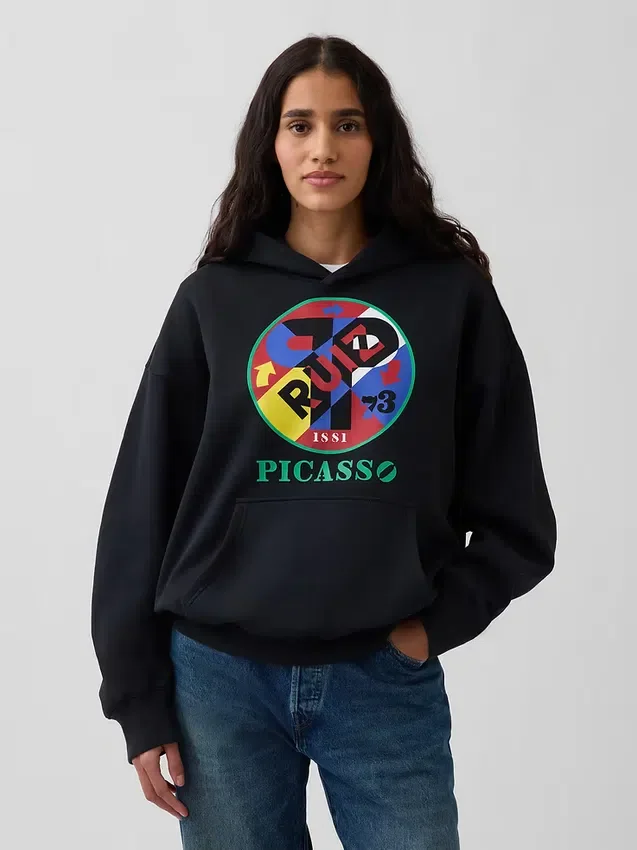 Robert Indiana Vintagesoft-hoodie met print