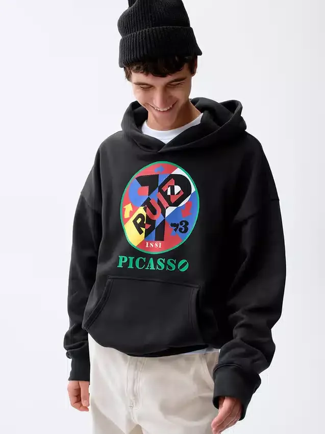 Robert Indiana Vintagesoft-hoodie met print