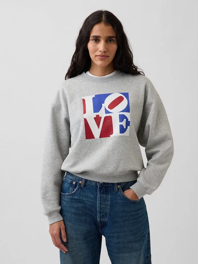 Robert Indiana Vintagesoft Love-sweatshirt