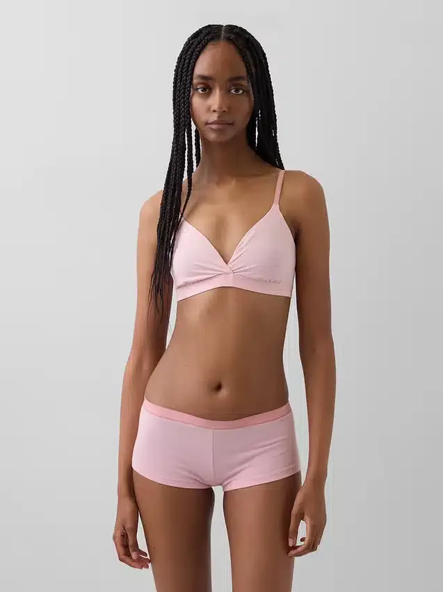 Secondskin bralette met gekruiste bandjes