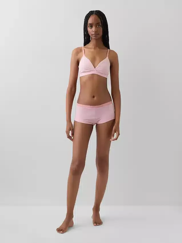 Secondskin bralette met gekruiste bandjes