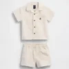 Set met babyoverhemd met zakjes