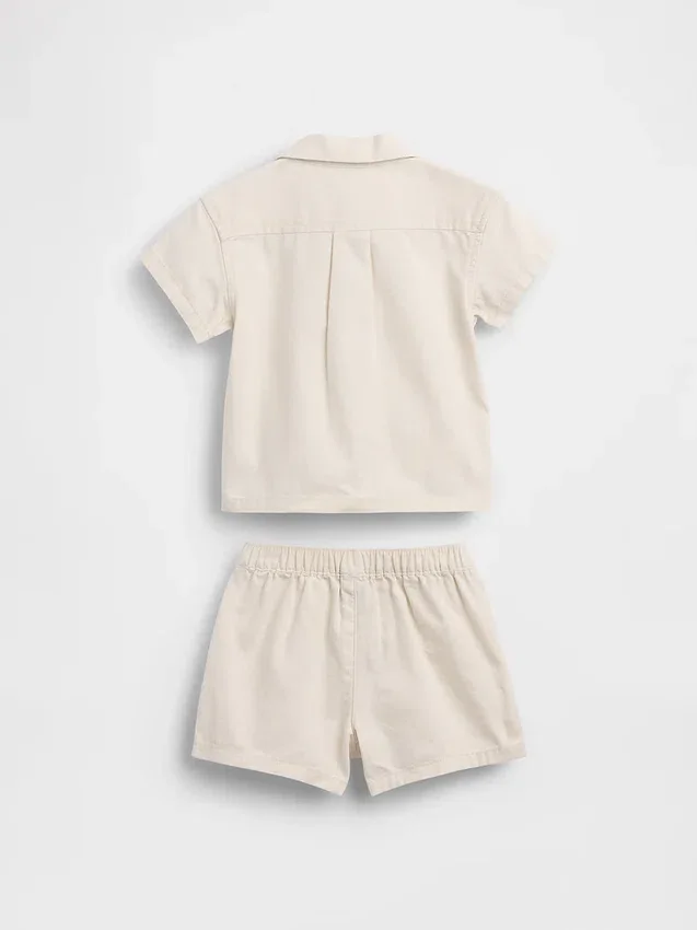 Set met babyoverhemd met zakjes