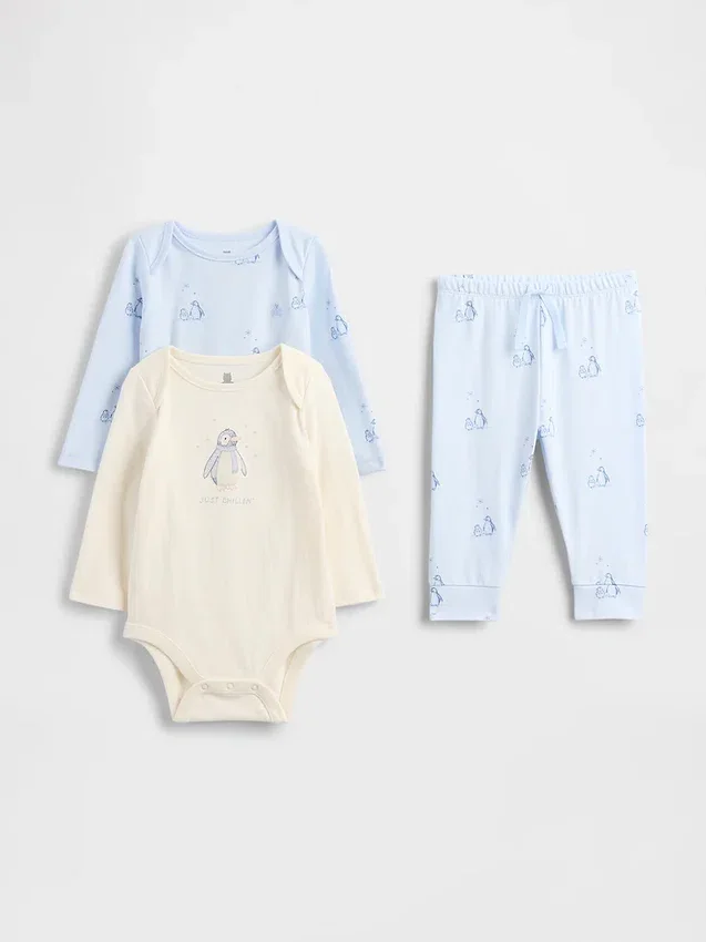 Set met biologisch katoenen Body's voor baby's (3-pack)