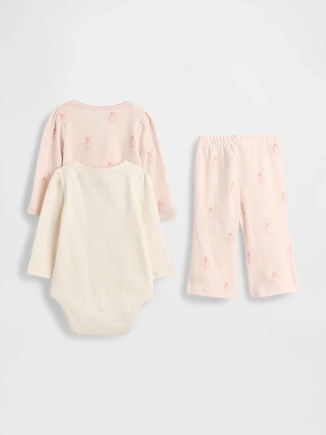 Set met biologisch katoenen Body's voor baby's (3-pack)