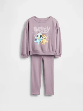 Set met Bluey Vintagesoft-sweatshirt en geribde legging voor Baby & Peuter