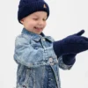 Set met CashSoft-muts en wanten met kabelpatroon voor Baby & Peuter