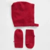 Set met CashSoft-muts met pompon en wanten voor Baby & Peuter