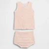 Set met gehaakte baby-tanktop en korte broek