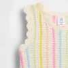 Set met gehaakte gestreepte tanktop en short voor baby’s