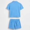 Set met geruite badstof resortkleding voor Baby & Peuter