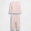 Set met geschulpte babytrui