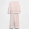 Set met geschulpte babytrui