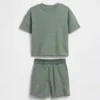 Set met gestreepte outfit met textuur voor Baby & Peuter