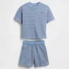 Set met gestreepte outfit met textuur voor Baby & Peuter