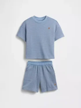 Set met gestreepte outfit met textuur voor Baby & Peuter