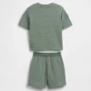 Set met gestreepte outfit met textuur voor Baby & Peuter